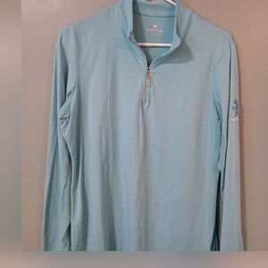 Peter Millar Sky Blue Quarter-Zip Pullover